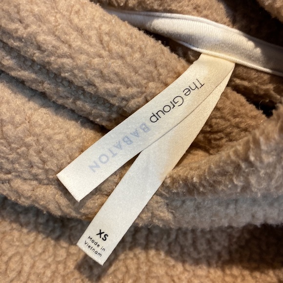 BABATON Lisa' Teddy Fleece Hoodie oversized XS camel ⭐️⭐️⭐️⭐️ - Picture 7 of 15